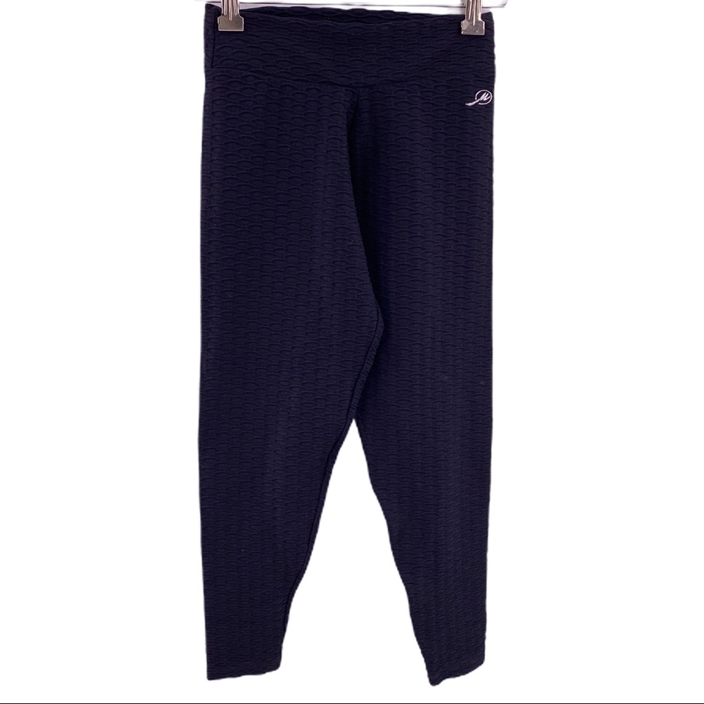 Magia Do‎ Mar black textured cropped legging small